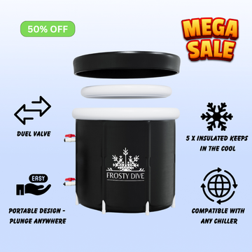 Portable Ice Bath Plunge - (Dual Valve)