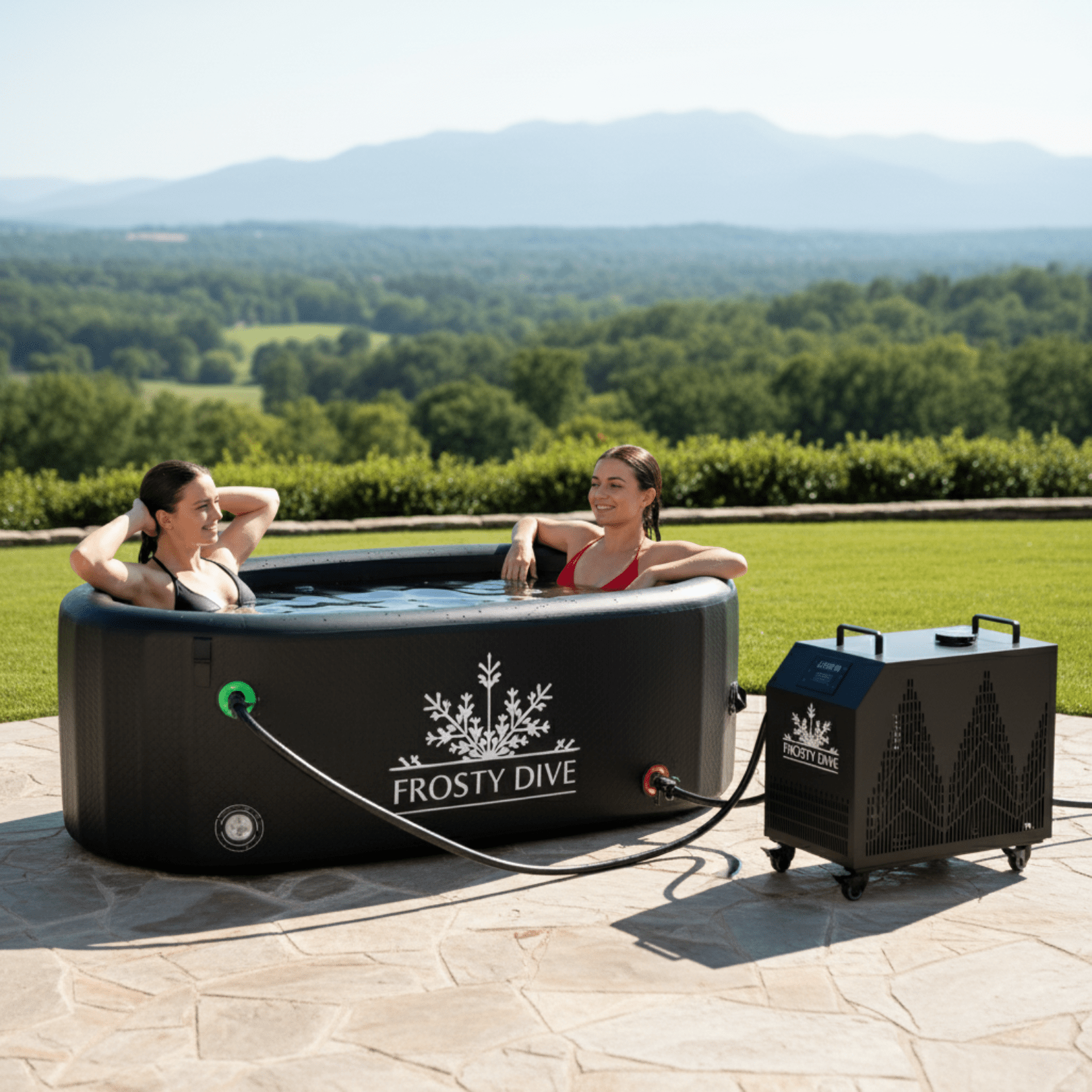 XXL Ice Bathtub + 1 HP Chiller