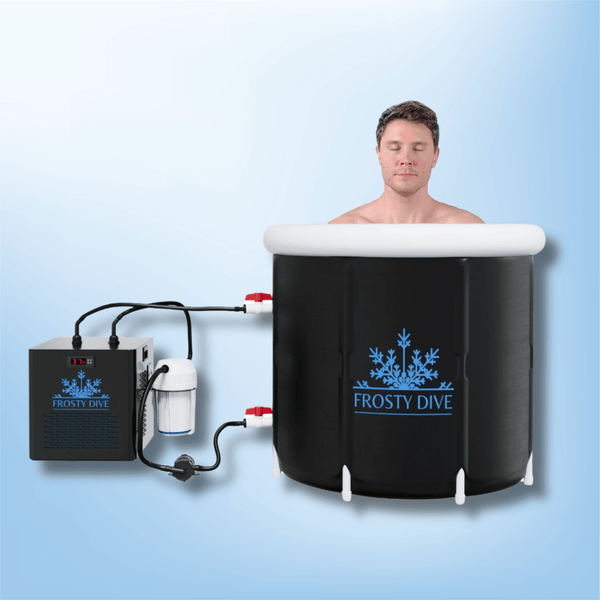 a woman in a hot tub