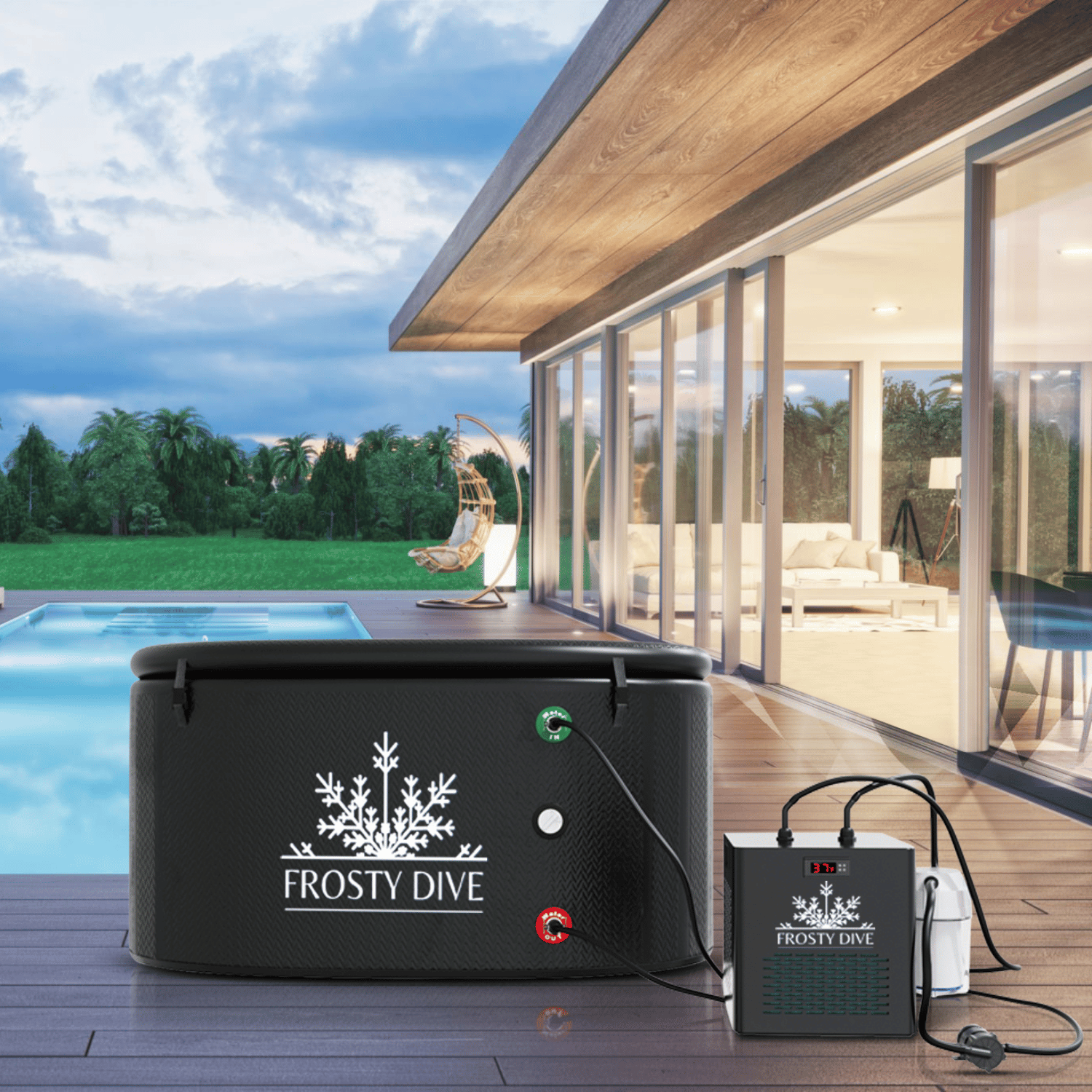 XL Ice Bathtub + Water Chiller