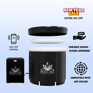 PORTABLE ICE BATH PLUNGE & PRO HP 1/3 ULTRA SMART CHILLER