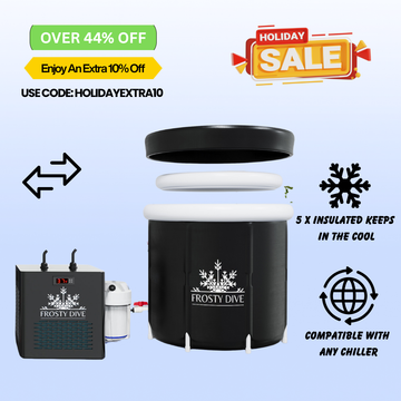 PORTABLE ICE BATH PLUNGE & PRO HP 1/3 ULTRA SMART CHILLER