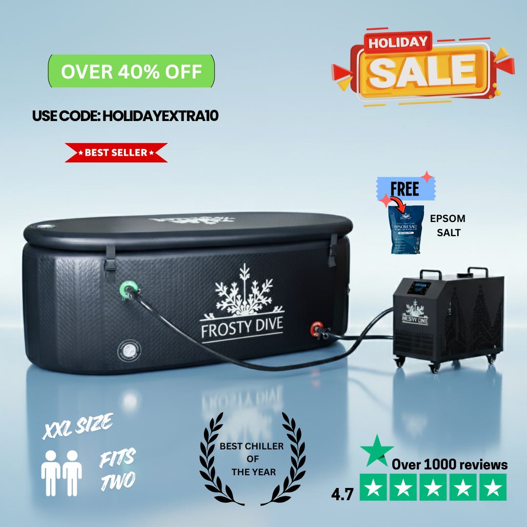 XXL Ice Bathtub + 1/3 HP Water Chiller