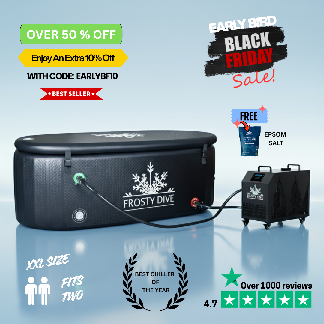 XXL Ice Bathtub + 1 HP Chiller