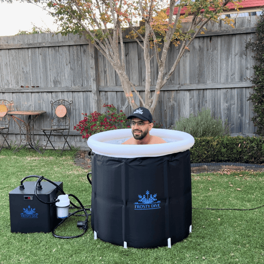 PORTABLE ICE BATH DUAL VALVE PLUNGE  & PRO HP 1/3 ULTRA SMART CHILLER