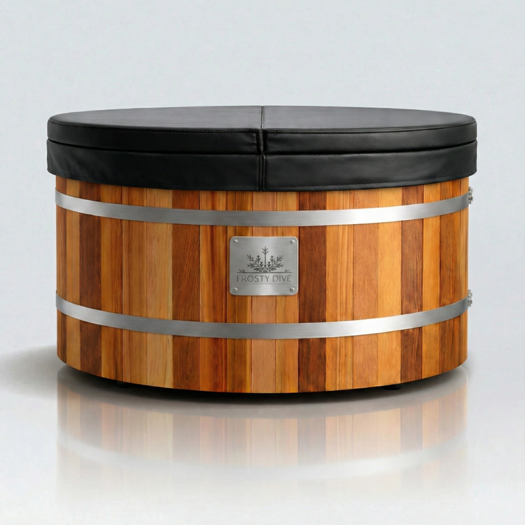 1 X PREMIUM CEDAR OVAL ICE BARREL & 1 X ULTRA PRO CHILLER